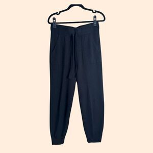 Crush Cashmere Black Jogger Sweatpants